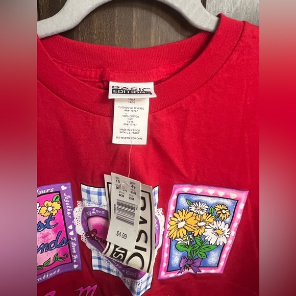Vintage Valentine’s Day Tee-NWT-Size:Large-Basic Edition - Picture 5 of 10